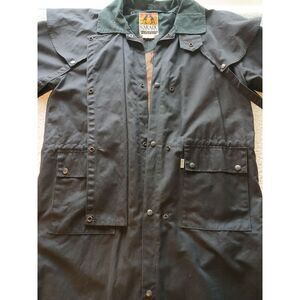 KAKADU TRADERS Australia Jacket Adult XL  Black Duster Drover Oil Skin Coat